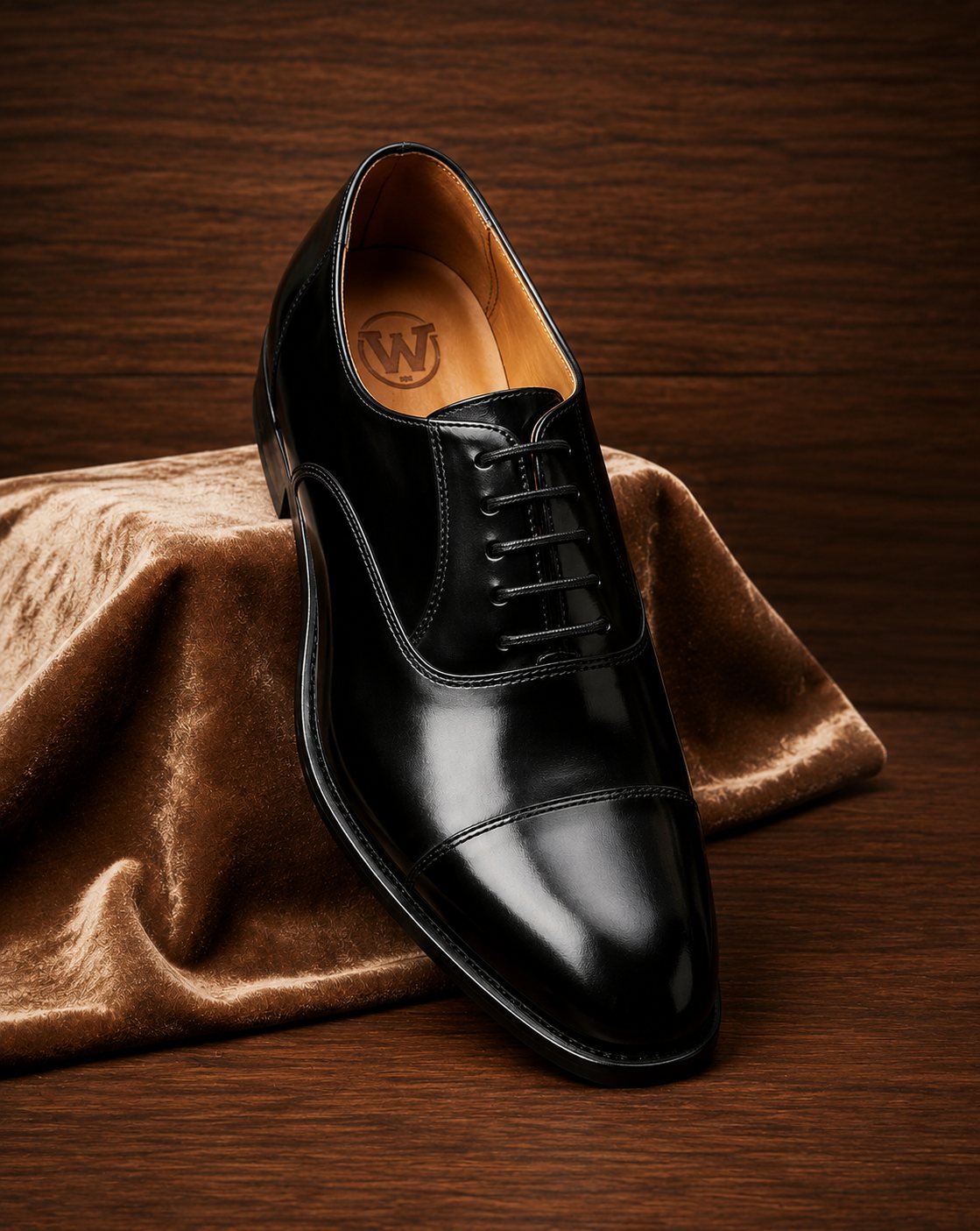 Classic Black Cap-Toe Oxford